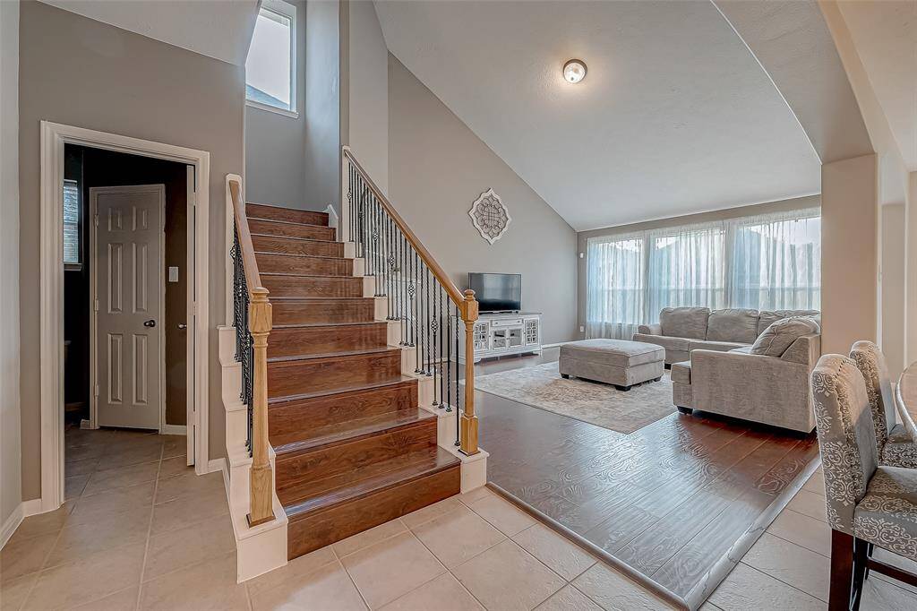 leading upstairs