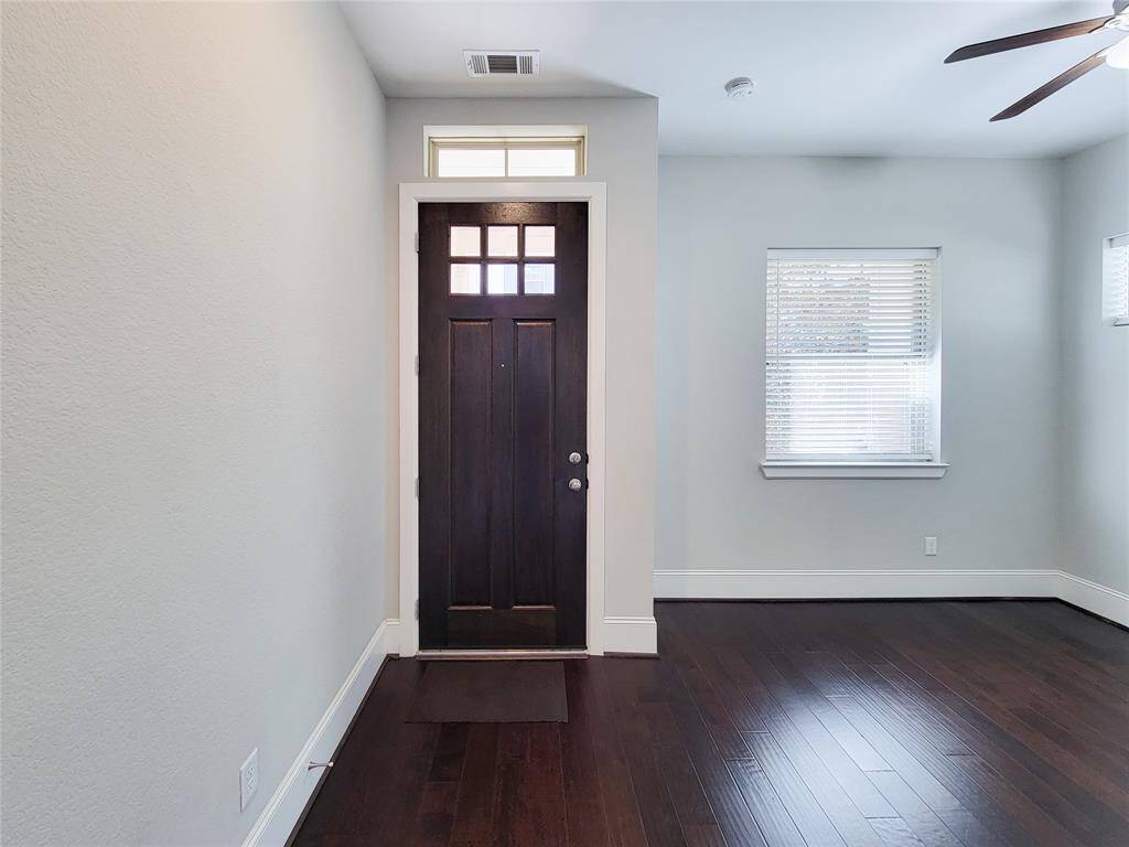Entry way and study or office