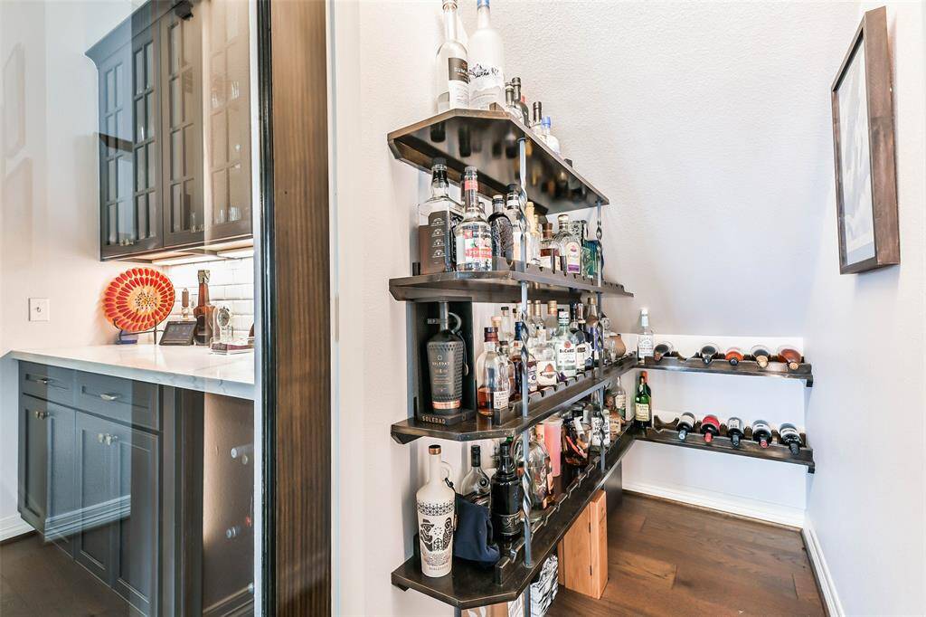 Walk in wine/liquor closet