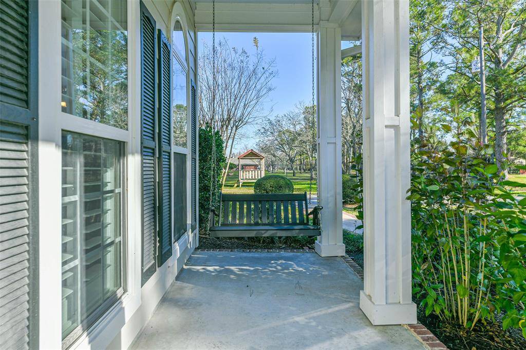 Front porch with swing