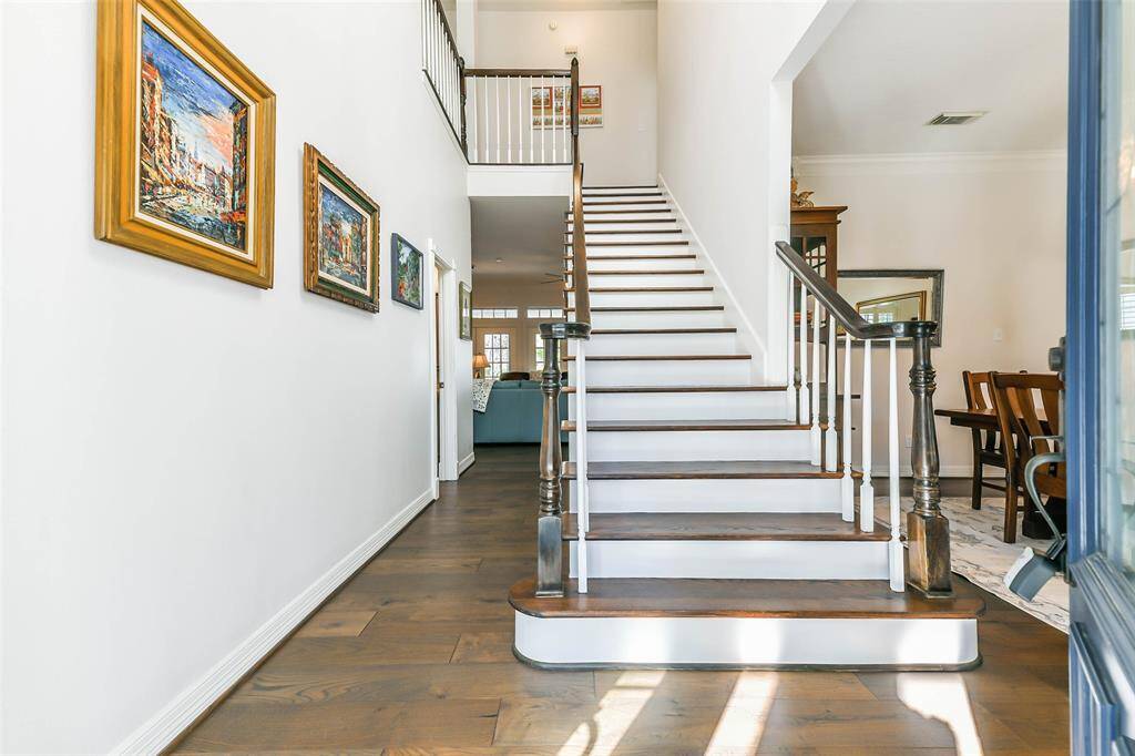 Entry hall and staircase upon home entry