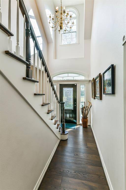 Entry hall looking towards front door