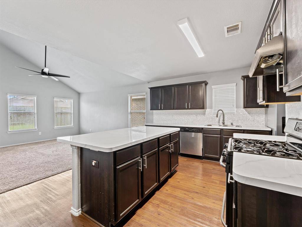 open concept high ceilings