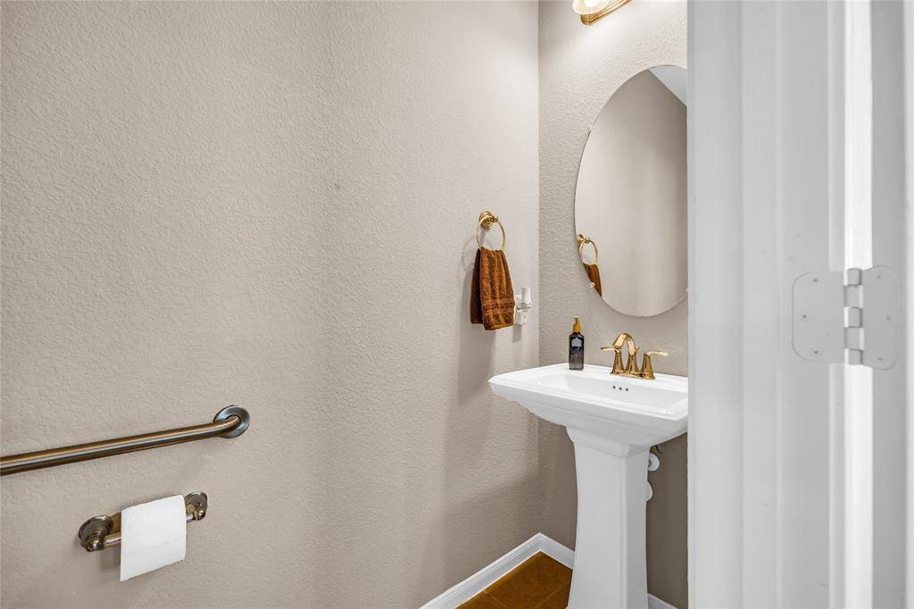 Half-bath downstairs.