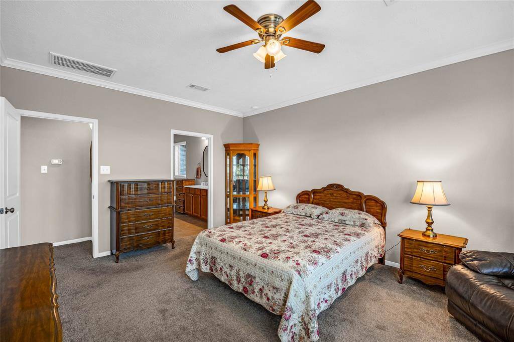 Primary suite leading to primary bath!