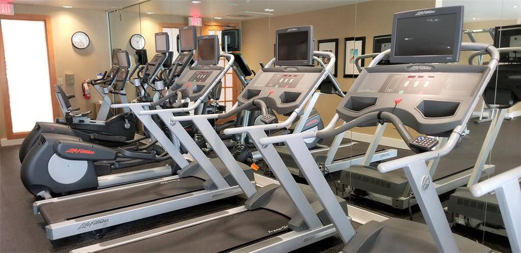 Fitness center.