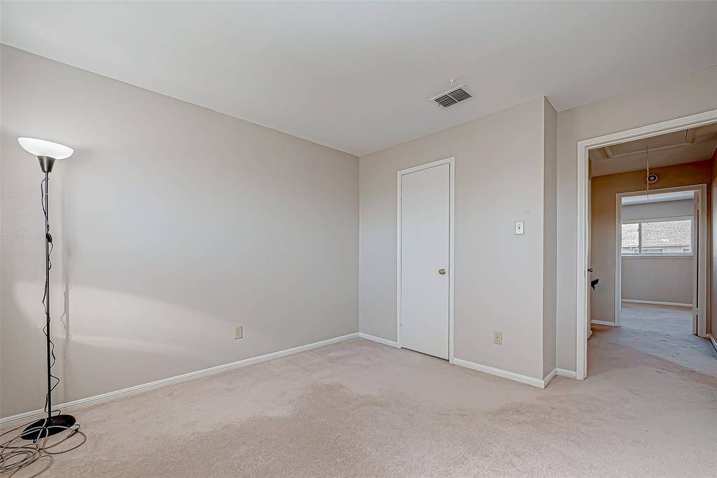 Great desk and built-in space in upstairs secondary bedroom.