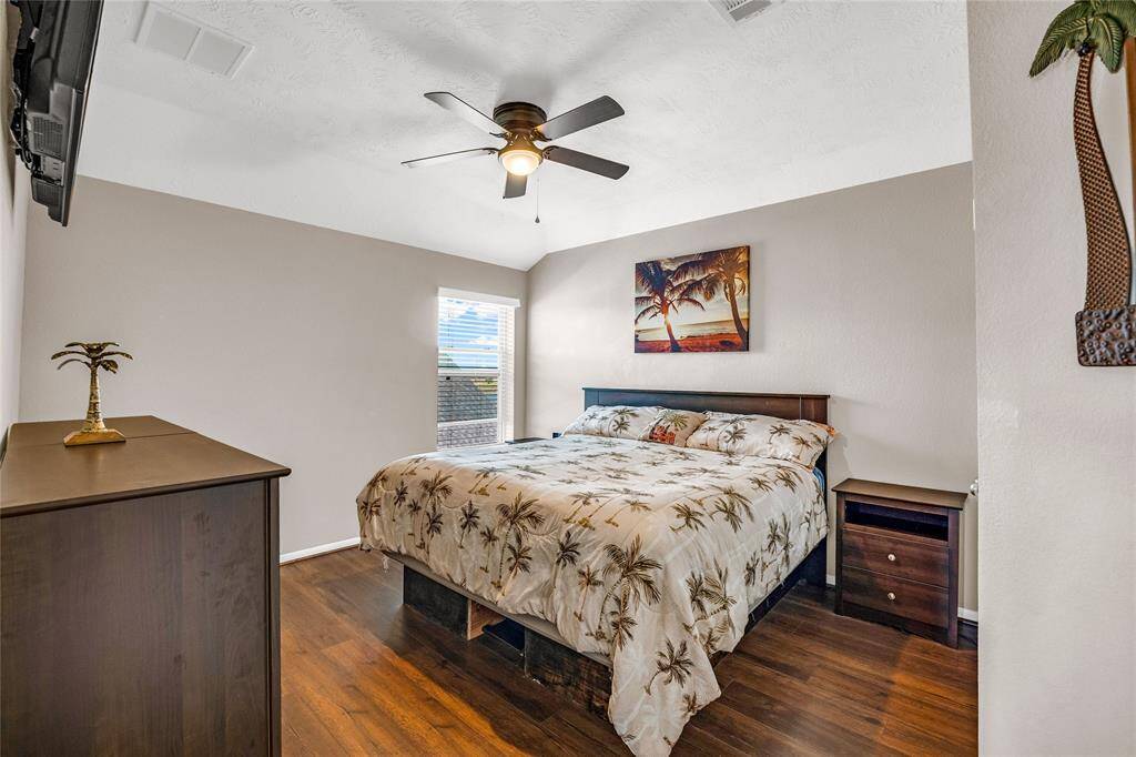 Huge bedroom upstairs.
