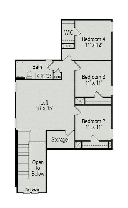 Home under construction. Sample floor plan photo used for illustrative purposes only. Upgrades, selections options, and colors will vary.