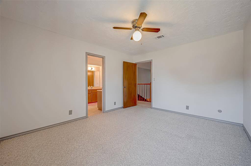 Bedroom #2 has a door to the 2nd floor shared bathroom.