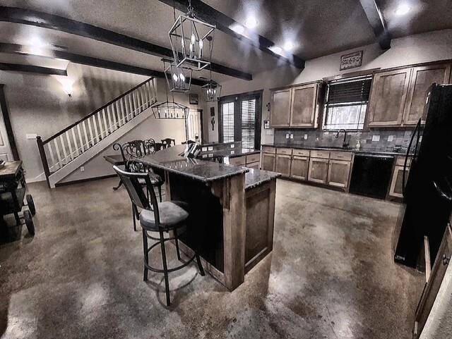 This kitchen is perfect for hosting gatherings with it's open concept