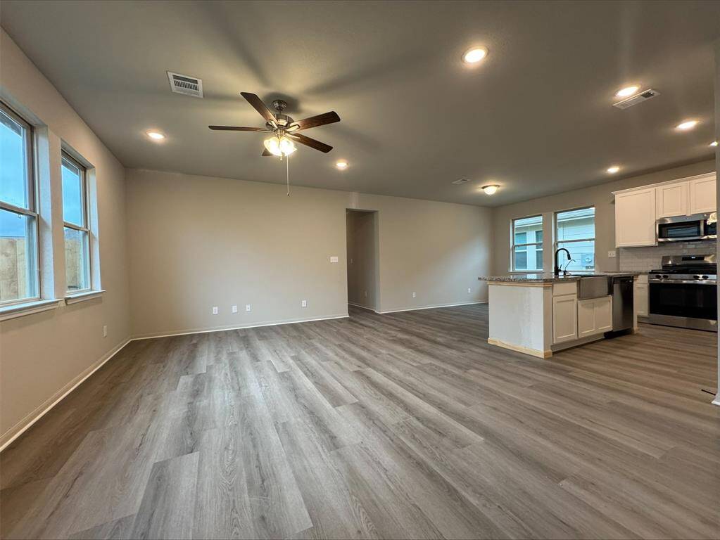 Bright open floor plan