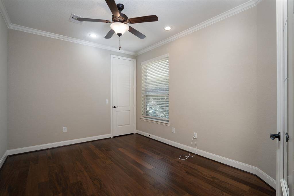 Virtually staged home office.