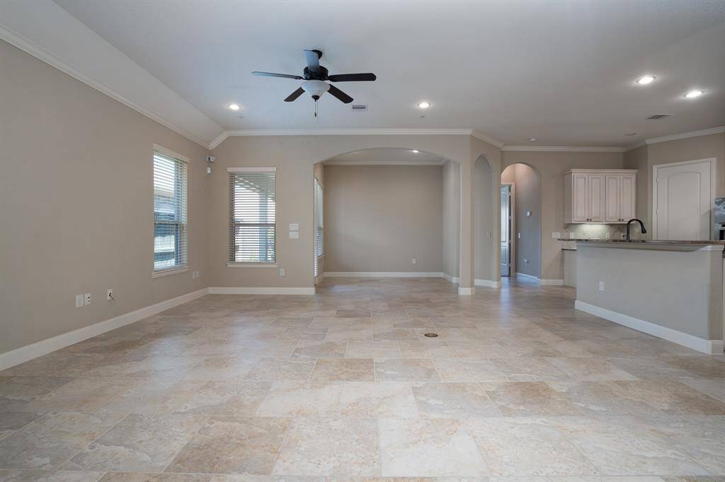 Another view of family room space, note the breakfast room space.