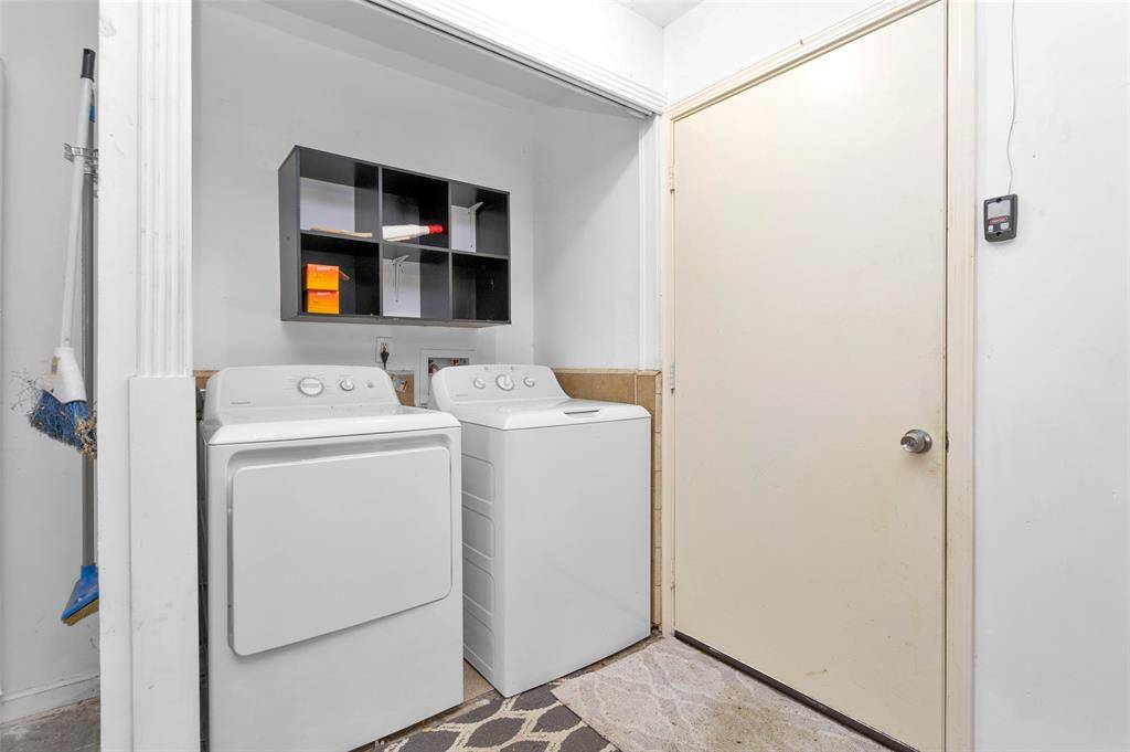 Utility area.