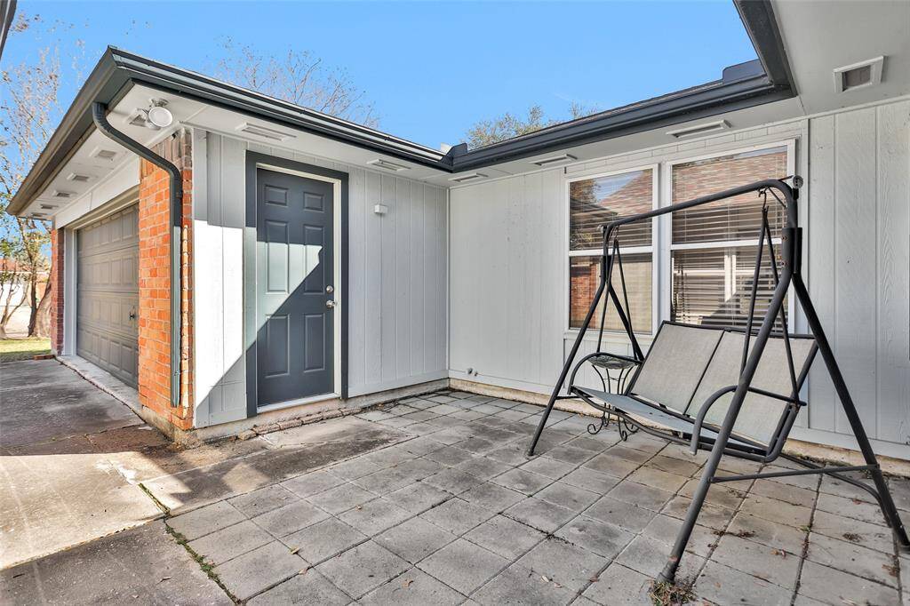 Exterior AND Interior access to the garage.