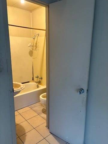 Tiled bath in both dublexes