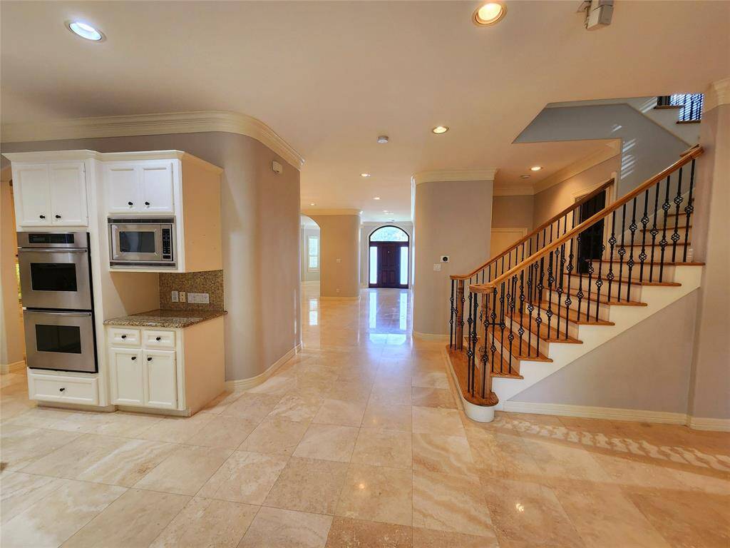 View of the entry hallway leading to the great room.