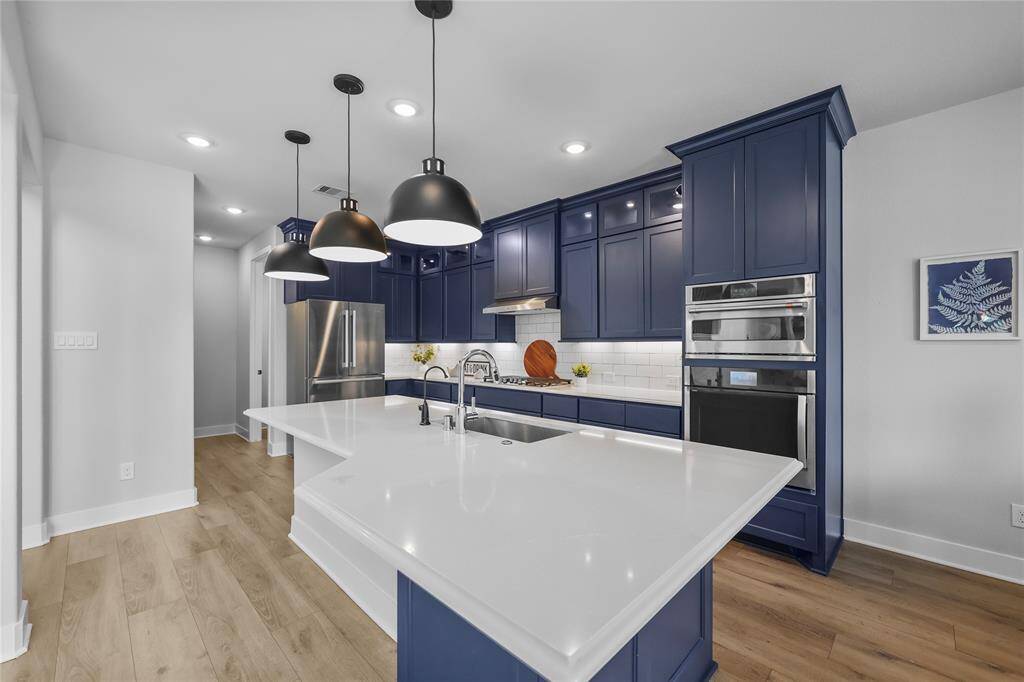 Oh wait, there's more! The kitchen comes equipped with a 30 inch Cafe 5-in-1 wall oven microwave which can be used as a convection oven, microwave, toaster, warming/proofing oven, and a precision cook oven. This is a chef's kitchen waiting for you to create some amazing meals of your own!