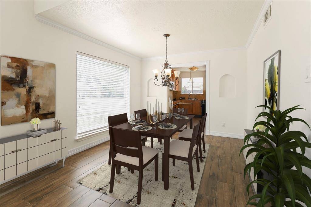 Formal Dinning Room area. Virtually Staged
