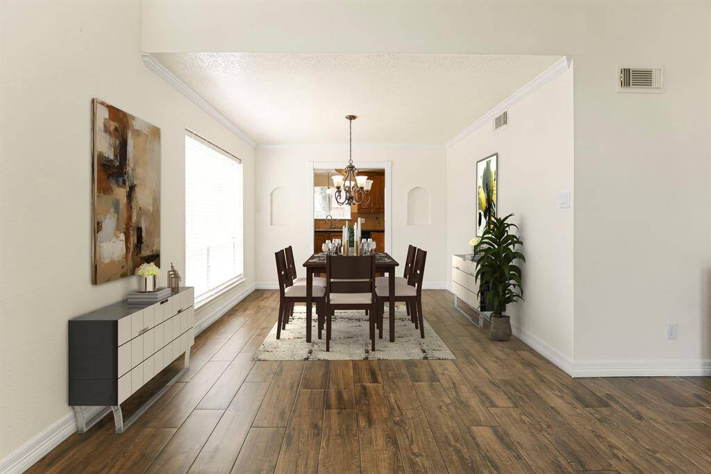 Formal Dinning Room area. Virtually Staged