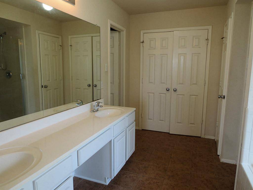 Master bathroom with double vanity