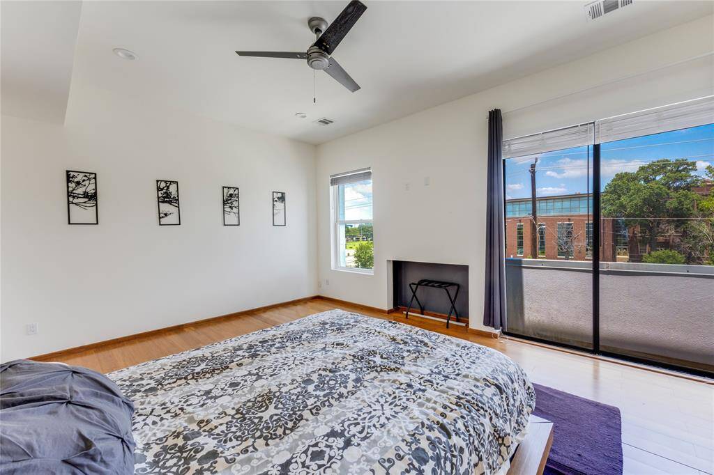 Balcony off primary bedroom.