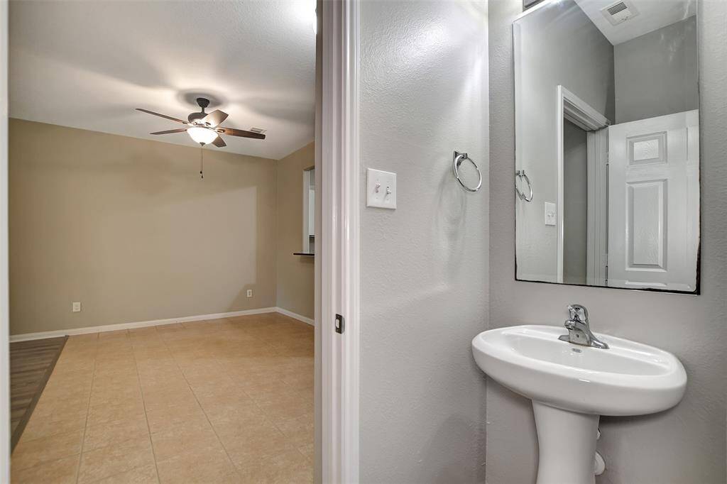 Half bath down
