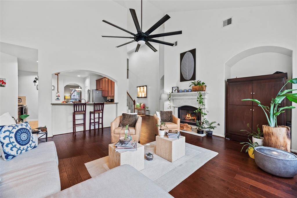 The whole family will love the expansive game room overlooking your living space below.