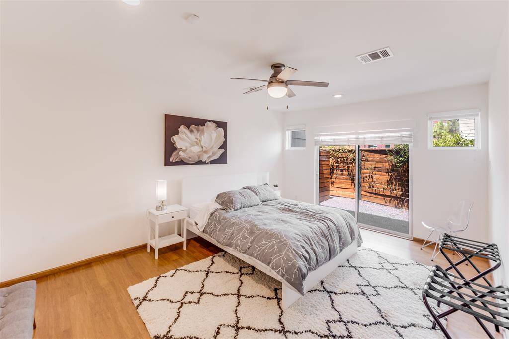 All bedrooms have ceiling fans and natural light.