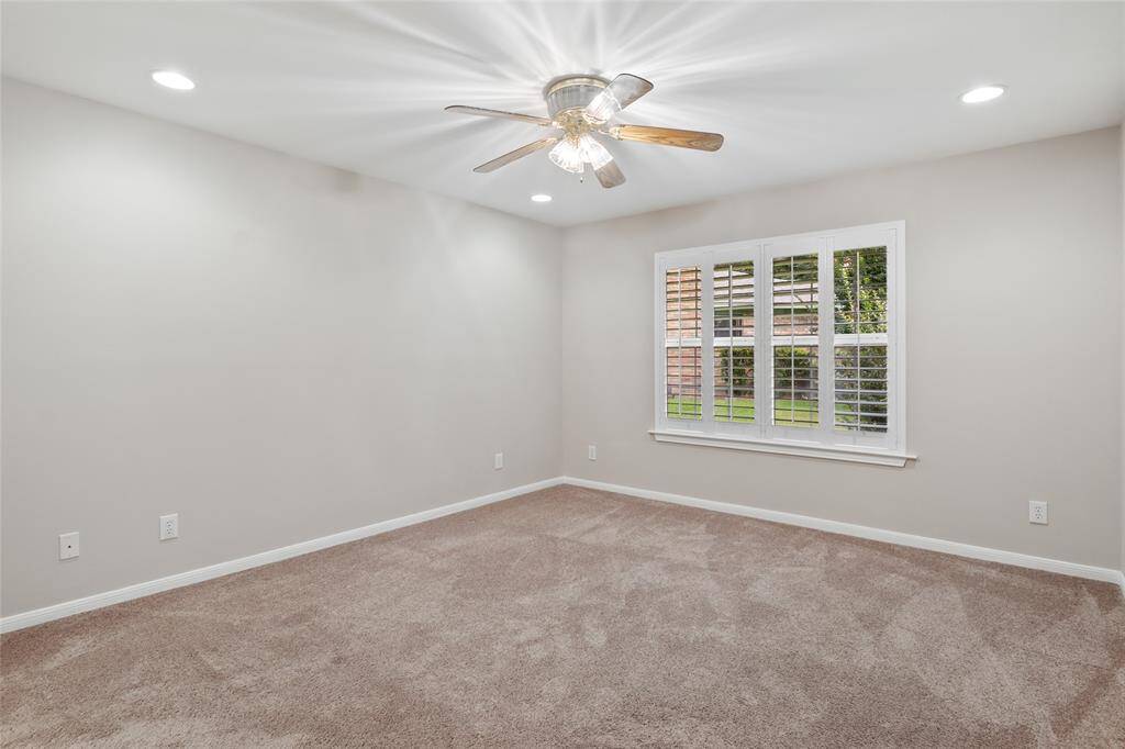 Your Primary bedroom is not only spacious but also light and bright.