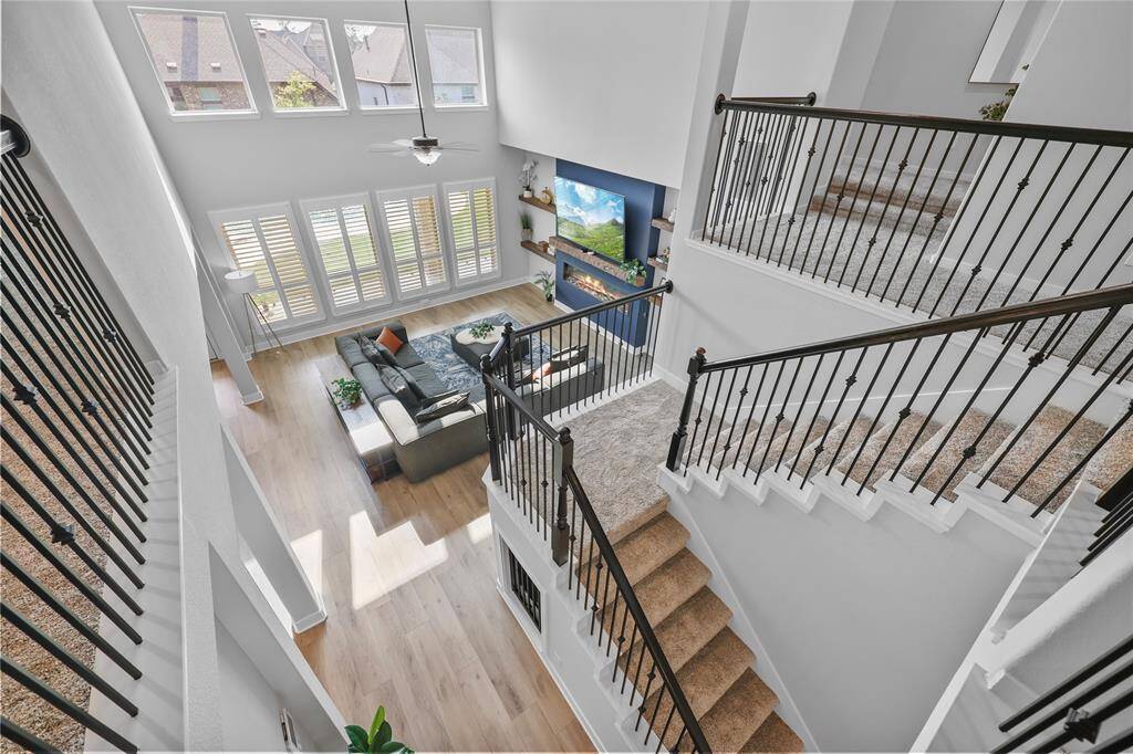 Upstairs you'll find 4 of the 6 bedrooms as well as the media/flex room and the game room.