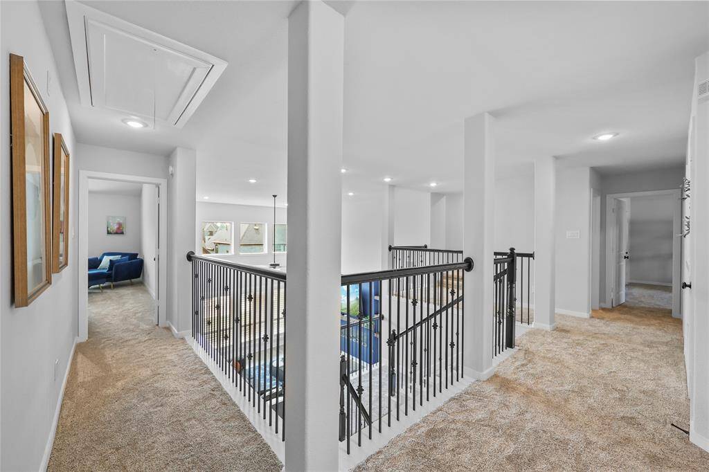 Bedroom 3 and 4 are located to the left. Next we'll view bedrooms 5 and 6.
