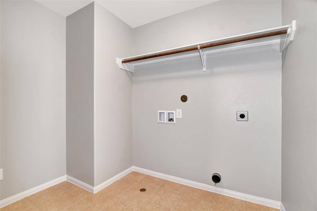 Utility room is up