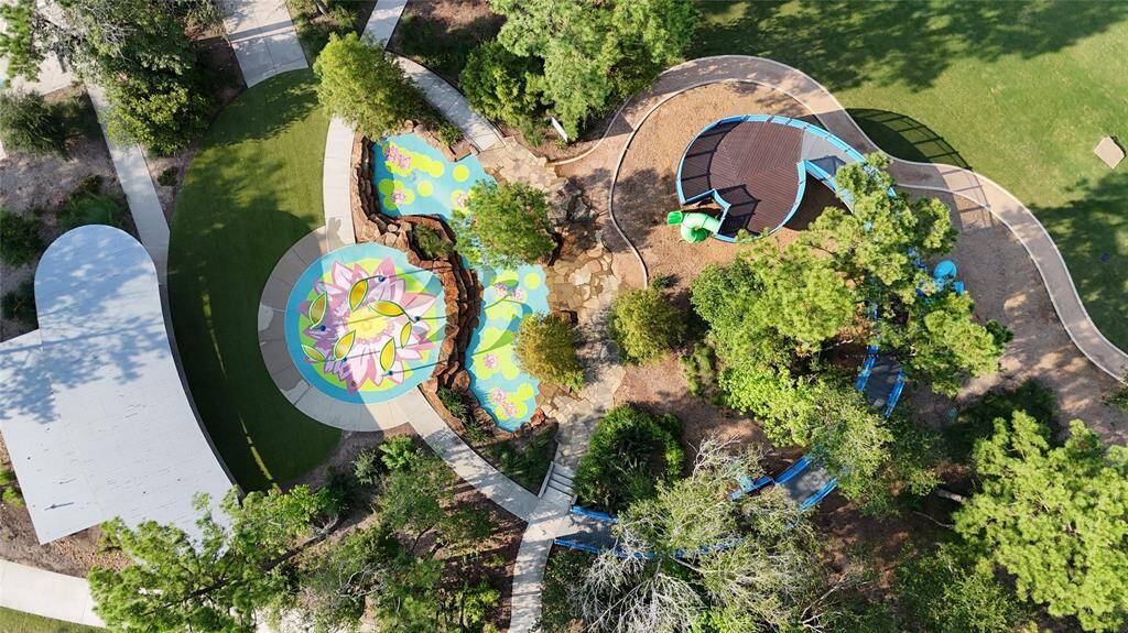 Dapple Park features a unique playground design and private community restrooms.