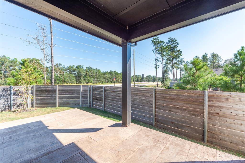 private backyard with plenty of room for entertaining