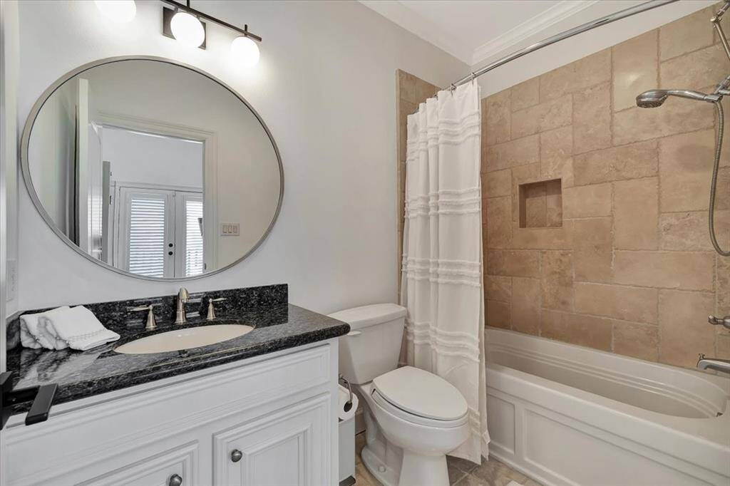 This bath is off the third bedroom.