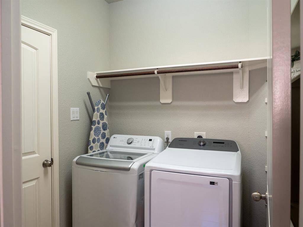 In house laundry room and pantry
