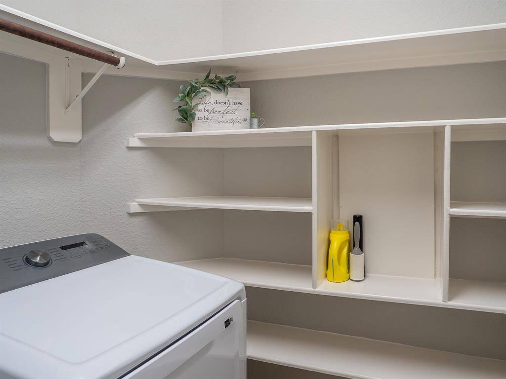 In house laundry room and pantry