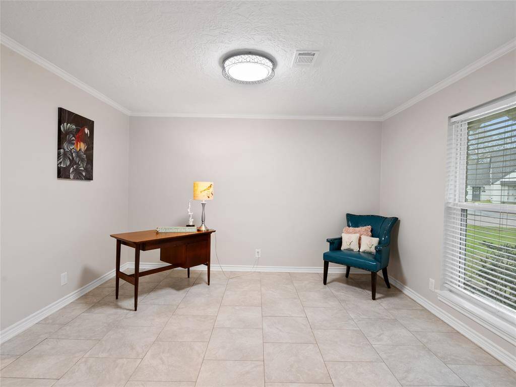 A spacious home office, perfect for working from home or working with clients