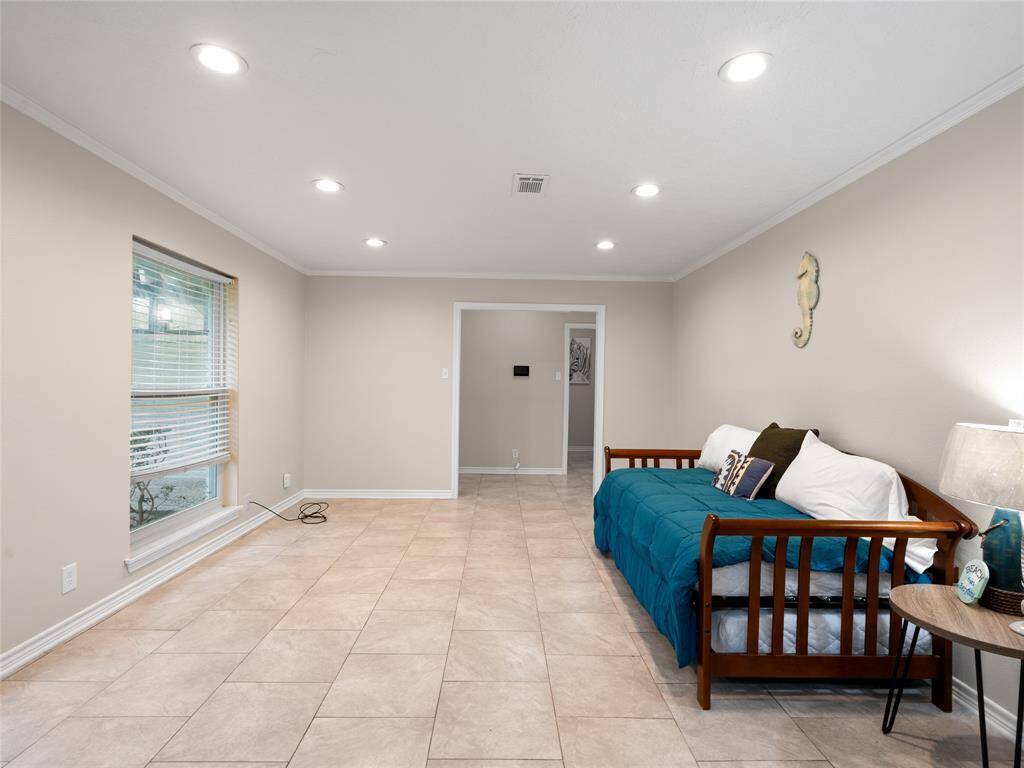 The expansive living room with great natural lighting