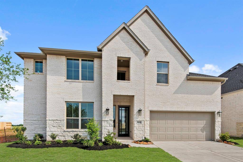 MOVE IN READY!! Westin Homes NEW Construction (Lexington IX, Elevation B) Two story. 4 bedrooms. 3.5 baths. Green grass added to enhance photo.