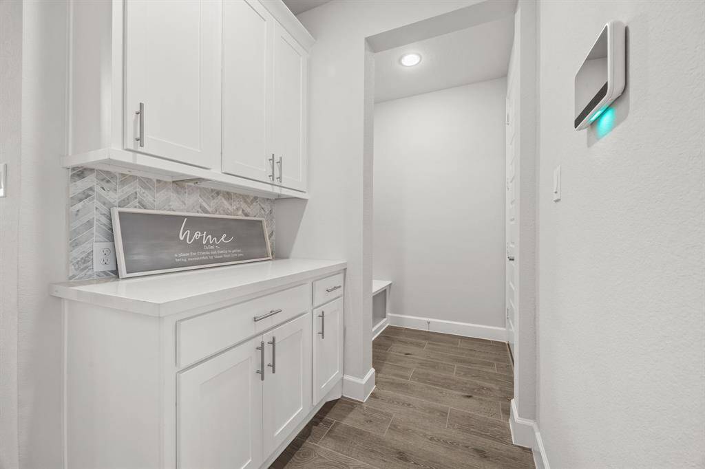 Mud Room area downstairs by garage door