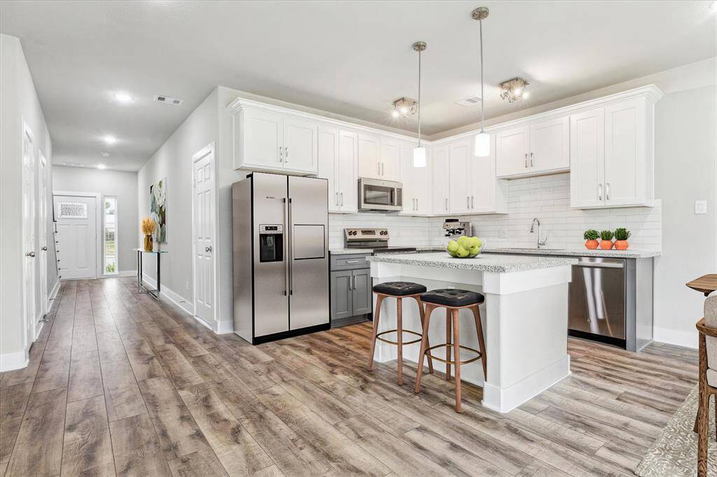 virtually staged kitchen
