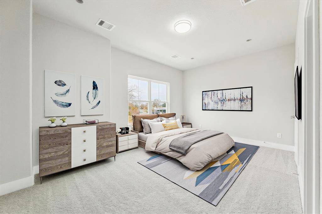 virtually staged primary suite