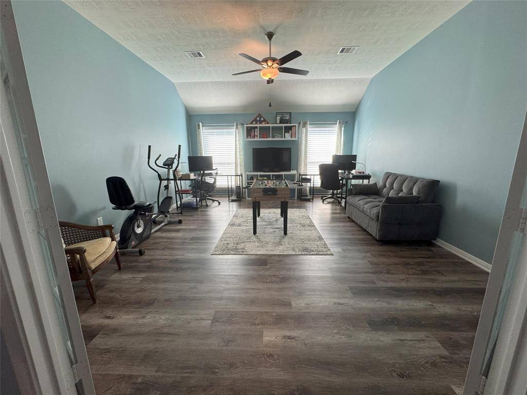 Game room off of the living room.