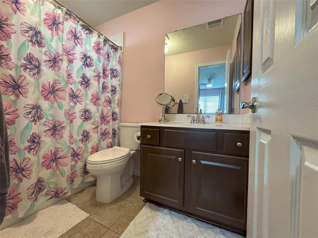 Third full bathroom in the fourth bedroom.