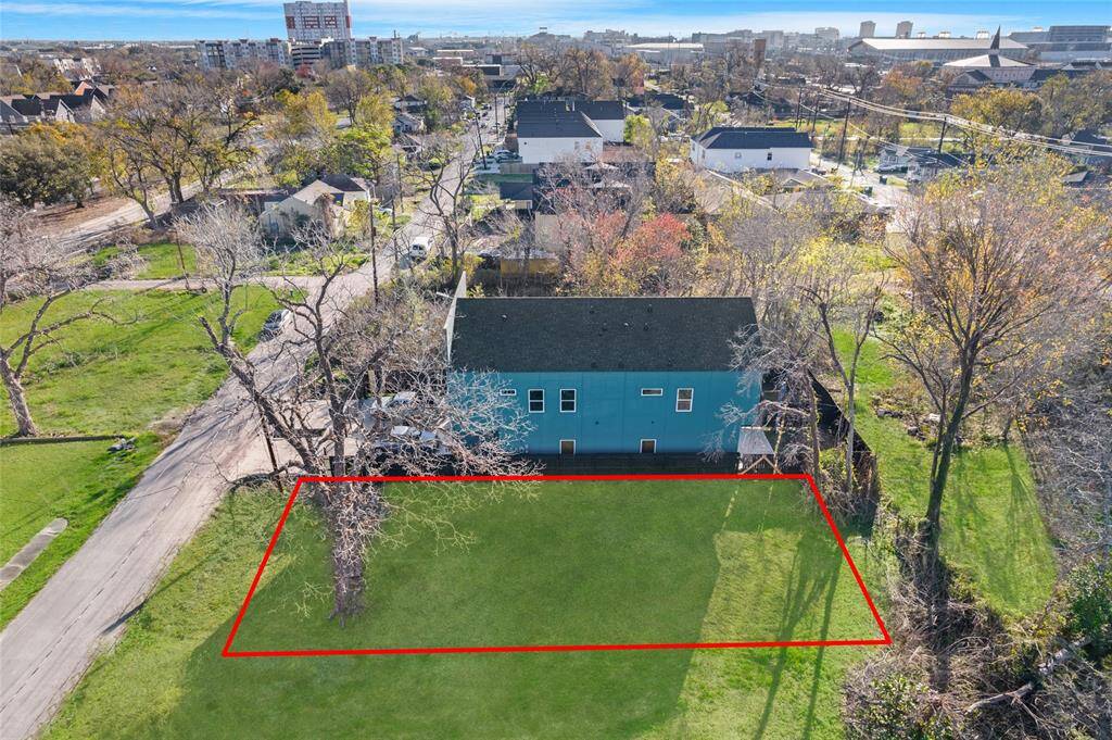 Side Aerial View of Lot
