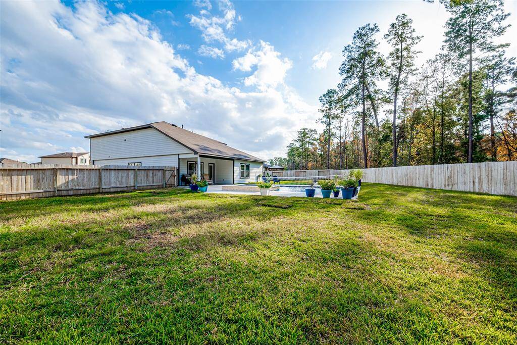 Expansive side yard perfect for outdoor activities and relaxation.
