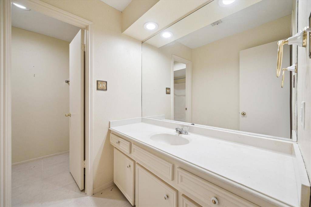 Conveniently located guest bathroom with a clean, inviting design.